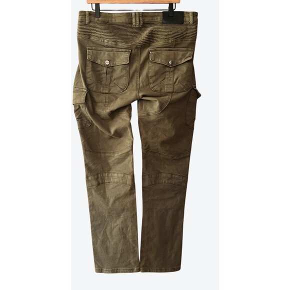Winx Wheels Men's Large Ride Ready Cargo Motorcycle Pants Muted Green 34" x 29" - Picture 4 of 9